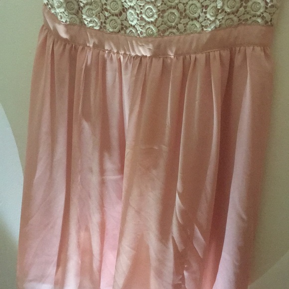 Formal pink lace top rose dress - Picture 2 of 6